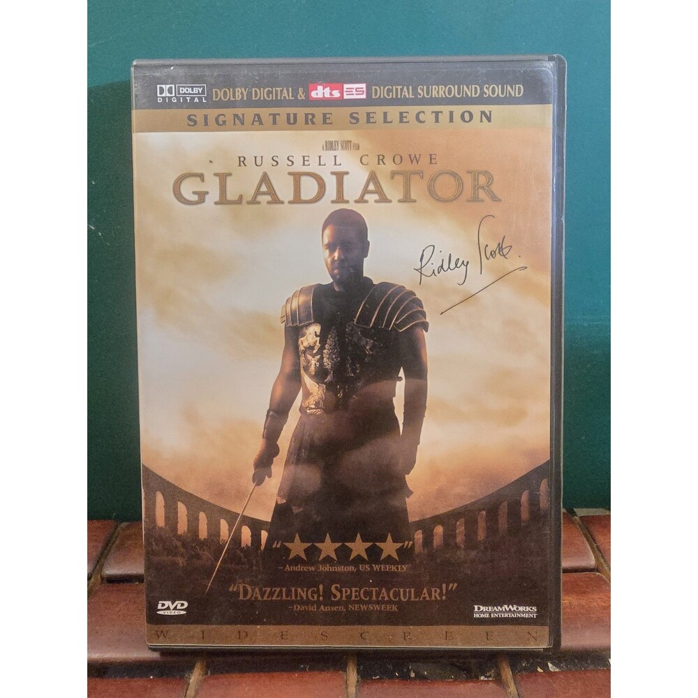 Gladiator Signature Selection 2 Disc DVD Set Signed 2x By Director Ridley Scott